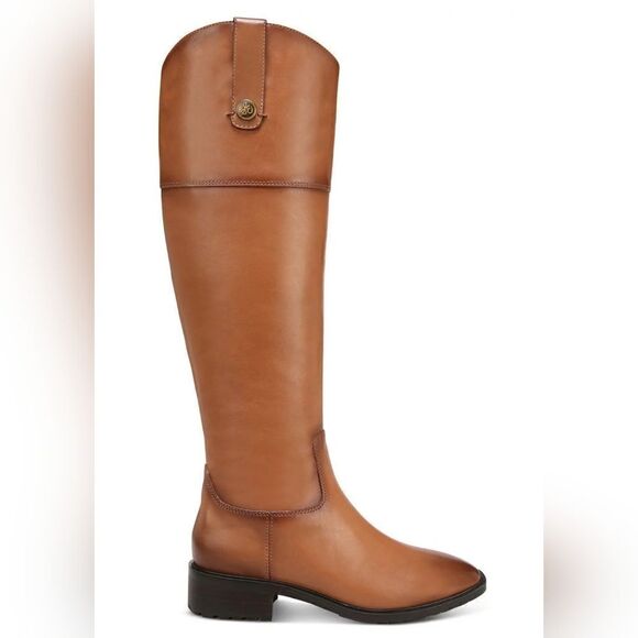Sam Edelman Drina Whiskey Leather Knee High Classic Riding Boots 9.5